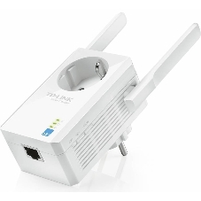 Сетевой адаптер TP-Link SOHO TL-WA860RE 300Mbps Wireless N Wall Plugged Range Extender with AC Passthrough, QCA(Atheros), 2T2R, 2.4GHz, 802.11b/g/n, 1 10/100Mbps LAN port, Range Extender button, Range Extender mode, suppo поставляется без кабеля RJ-45