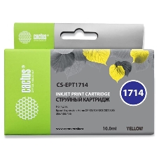 Картридж струйный Cactus CS-EPT1714 17XL желтый (10 мл) для Epson Expression Home XP-33/103/203/207/303/306/403/406