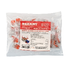 Универсальная компактная клемма Rexant 2-проводная до 4,0 мм² (50 шт./уп.)
