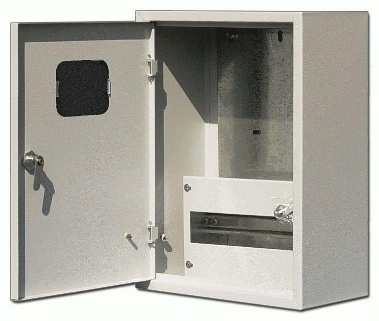 Корпус металлический навесной учетный 400х300х160 1-фазн. 12мод. DEKraft 30401DEK
