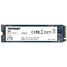 Накопитель SSD Patriot P300, 2Tb, PCIe 3.0 x4, M.2 2280, NVMe, R/W 2100/1650