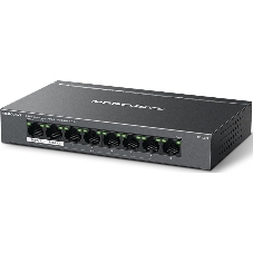 Коммутатор настольный Mercusys MS108GP с 8 гигабитными портами (7 портов PoE+)