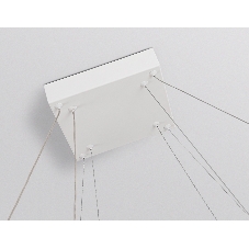 Подвесной светодиодный светильник Ambrella light FL5595/2+8 WH белый 60W 3000K/4200K/6400K 600*600*1300 (без ПДУ)