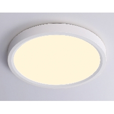 Светильник светодиодный ультратонкий Ambrella light FZ1901 WH белый IP54 13W 3000K-6500K CCT-переключатель D230*25 (Без ПДУ)