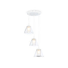 Светильник Ambrella light TR3553/3 WH/CL/FR белый/прозрачный/белый матовый E27/3 max 40W D340*800