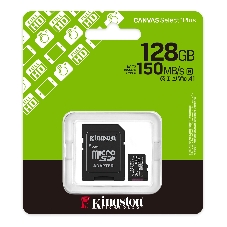 Флеш карта microSDXC 128Gb Kingston SDCS3/128Gb Canvas Select Plus + adapter