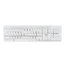 Клавиатура проводная Acer OKW123, USB, белый