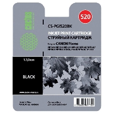 Картридж струйный Cactus CS-PGI520BK черный (16 мл) для Canon Pixma MP540/MP550/MP620/MP630/MP640/MP660/MP980/MP990/MX860/iP3600/iP4600/iP4700