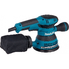 Эксцентриковая шлифовальная машина Makita BO5040 ЭШМ,300Вт,ф125мм,12000об\м,ампл-2.8мм,1.4кг,кор,п\сборник,доп.рукоятка