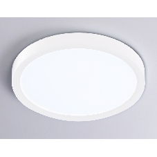 Светильник светодиодный ультратонкий Ambrella light FZ1901 WH белый IP54 13W 3000K-6500K CCT-переключатель D230*25 (Без ПДУ)