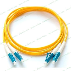 Патч-корд LANMASTER LAN-2LC-2LC/OM4-1.0 2x50/125 OM4 LC дуплекс-LC дуплекс 1м LSZH желтый