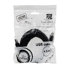 Кабель Gembird USB 2.0 PRO для соед. 4.5м AM/BM позол.конт., фер.кол., пакет