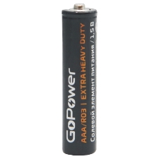 Батарейка GoPower R03 AAA Shrink 4 Heavy Duty 1.5V (4/60/1200)