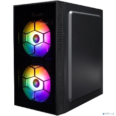 Компьютерный корпус 1STPLAYER FIREBASE X1 черный mATX 3x120мм LED fans X1-BK-3F1