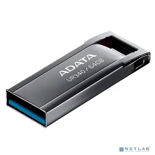 Флешка USB ADATA UR340 (AROY-UR340-64GbK), 64Gb, USB 3.2, R/W 100/30, черный