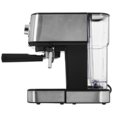 Кофеварка рожковая BRAYER BR1104 серебристый/черный, исп. кофе - молотый, 1,5 л, 1100 Вт, 15 бар