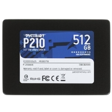 Накопитель SSD Patriot P210, 512Gb, SATA III, 2.5