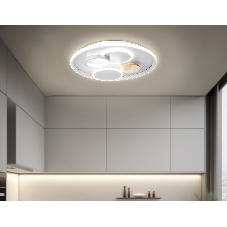 Светильник Ambrella light FL4803 GR серый 3000K-6400K 70W D500*95 (ПДУ ИК)
