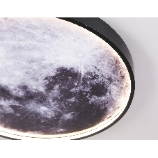 Настенно-потолочный светодиодный светильник Ambrella light FW11110 BK черный 15W LED 3000-6400K D240*38