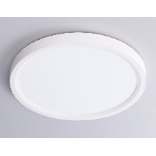 Светильник светодиодный ультратонкий Ambrella light FZ1901 WH белый IP54 13W 3000K-6500K CCT-переключатель D230*25 (Без ПДУ)
