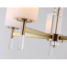 Люстра Ambrella light LH56261/5 BS/FR латунь/белый матовый E27/5 max 60W D600*590