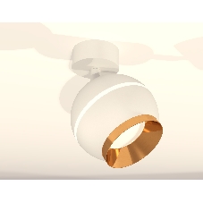 Комплект поворотного светильника Ambrella light XM1101004 SWH/PYG белый песок/золото желтое полированное MR16 GU5.3 LED 3W 4200K (A2202,C1101,N7034)