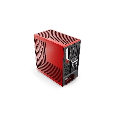 Корпус без блока питания Case HYTE Y40, Midi-Tower, TG, no fans, 2xUSB-A 3.2, 1xUSB Type-C, ATX, mATX, mITX Black Cherry