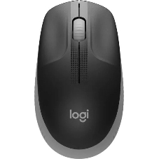 Мышь беспроводная Logitech M190 черный/серый, 1000 dpi, радиоканал, USB, кнопки - 3