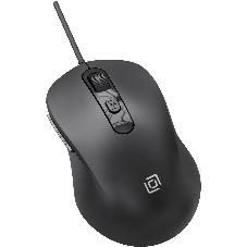 Мышь проводная Oklick 211M черный, 2400 dpi, USB, кнопки - 6