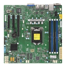 Серверная материнская плата Supermicro MBD-X11SCL-F-B, LGA1151, Intel C242, DDR4, 1xM.2, 2x1Gb LAN, D-Sub, microATX Серверная материнская плата Supermicro MBD-X11SCL-F-B, LGA1151, Intel C242, DDR4, 1xM.2, 2x1Gb LAN, D-Sub, microATX