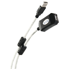 Кабель-адаптер/Кабель-адаптер USB2.0-repeater, удлинительный активный Am-->Af 25м AOpen ACU823-25M