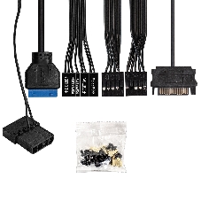 Компьютерный корпус Miditower ExeGate EVO-9211-450NPX (ATX, БП 450NPX с вент. 12см, с окном, 2хUSB+1хUSB3.0, HD аудио, черный, 1 вент. с RGb подсветкой)