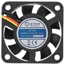 Вентилятор для корпуса 5bites FB4010S-12L3 черный, 40 x 40 мм, 5000 об/мин, 22 дБ, 3 pin