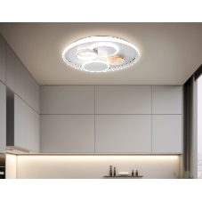 Светильник Ambrella light FL4803 GR серый 3000K-6400K 70W D500*95 (ПДУ ИК)