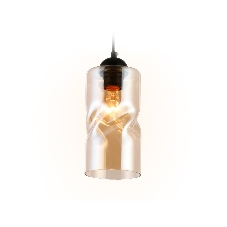 Светильник подвесной TR3555 BK/TI черный/янтарь E27 max 40W D110*1200