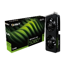 Видеокарта Palit GeForce RTX 5060 Ti DUAL, 8 GB GDDR7, 128 bit, 3xDisplayPort, HDMI, GPU 2407 MHz