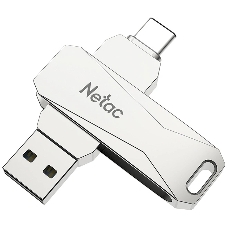 Флешка USB Netac U782C NT03U782C-128G-30PN dual USB 3.0+TypeC 128Gb, retail version