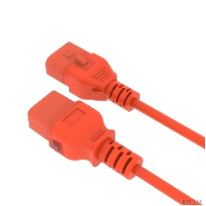Кабель питания Filum FL-PC-C19F/C20F-C-0.5-OR 3x1.5 С19 - C20 с фиксацией, 220/250В, 16А, оранжевый, 0.5м (1111327)
