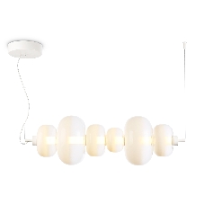 Подвесной светодиодный светильник Ambrella light LH11071 WH/FR белый/белый матовый 36W 3000K 745*230*230