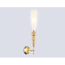 Настенный светильник Ambrella light LH75369 GD/WH золото/белый G9 max 28W 70*150*560