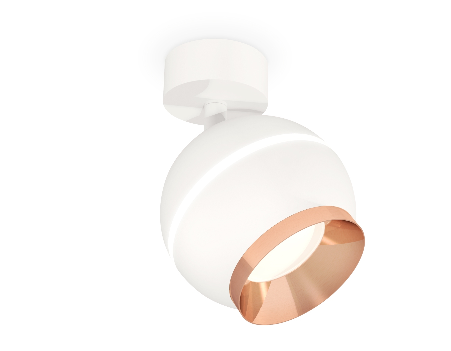 Комплект поворотного светильника Ambrella light XM1101005 SWH/PPG белый песок/золото розовое полированное MR16 GU5.3 LED 3W 4200K(A2202,C1101,N7035)