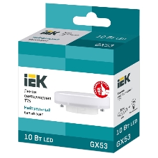 Лампа светодиодная IEK LLE-T80-10-230-40-GX53 ECO T75 таблетка 10Вт 230В 4000К GX53