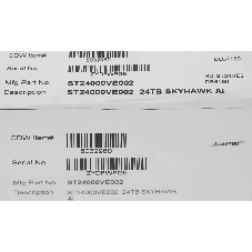Жесткий диск HDD Seagate SkyHawk AI 24Tb 7200rpm SATA 512Mb 3.5