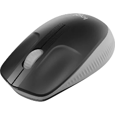Мышь беспроводная Logitech M190 черный/серый, 1000 dpi, радиоканал, USB, кнопки - 3