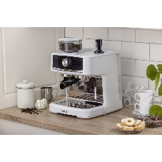 Кофеварка рожковая Gorenje GSACM20W 1550Вт белый/черный