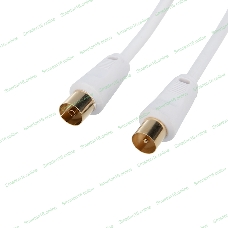 Шнур Rexant ТВ гнездо - ТВ штекер, длина 7 метров, белый