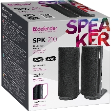 Акустическая система Defender SPK-210 2.0, 2x2W, разъем для наушников 65210