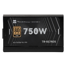 Блок питания Thermalright, 750W 80+ Gold (ATX, 3.1, PCIe 5.1, Non-modular, 1x24(20+4)pin, 1xCPU 8(4+4)pin, 2xPCIe*2 8(6+2)pin, 5xSATA3, 1x12+4pin (12VHPWR PCIe 5.1 12+4pin 600mm), 3xMOLEX4pin, Active, 120x120мм, 150x140x86mm, APFC, black)