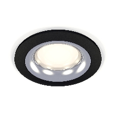 Комплект встраиваемого светильника Ambrella light XC7622003 SBK/PSL черный песок/серебро полированное MR16 GU5.3 (C7622, N7012)