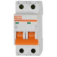 Автоматический выключатель TDM ВА47-29 2Р 20А 4,5кА х-ка С